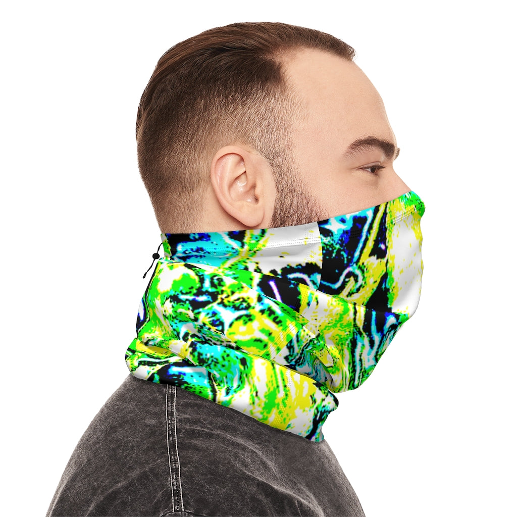 Neon Neck Gaiter With Drawstring