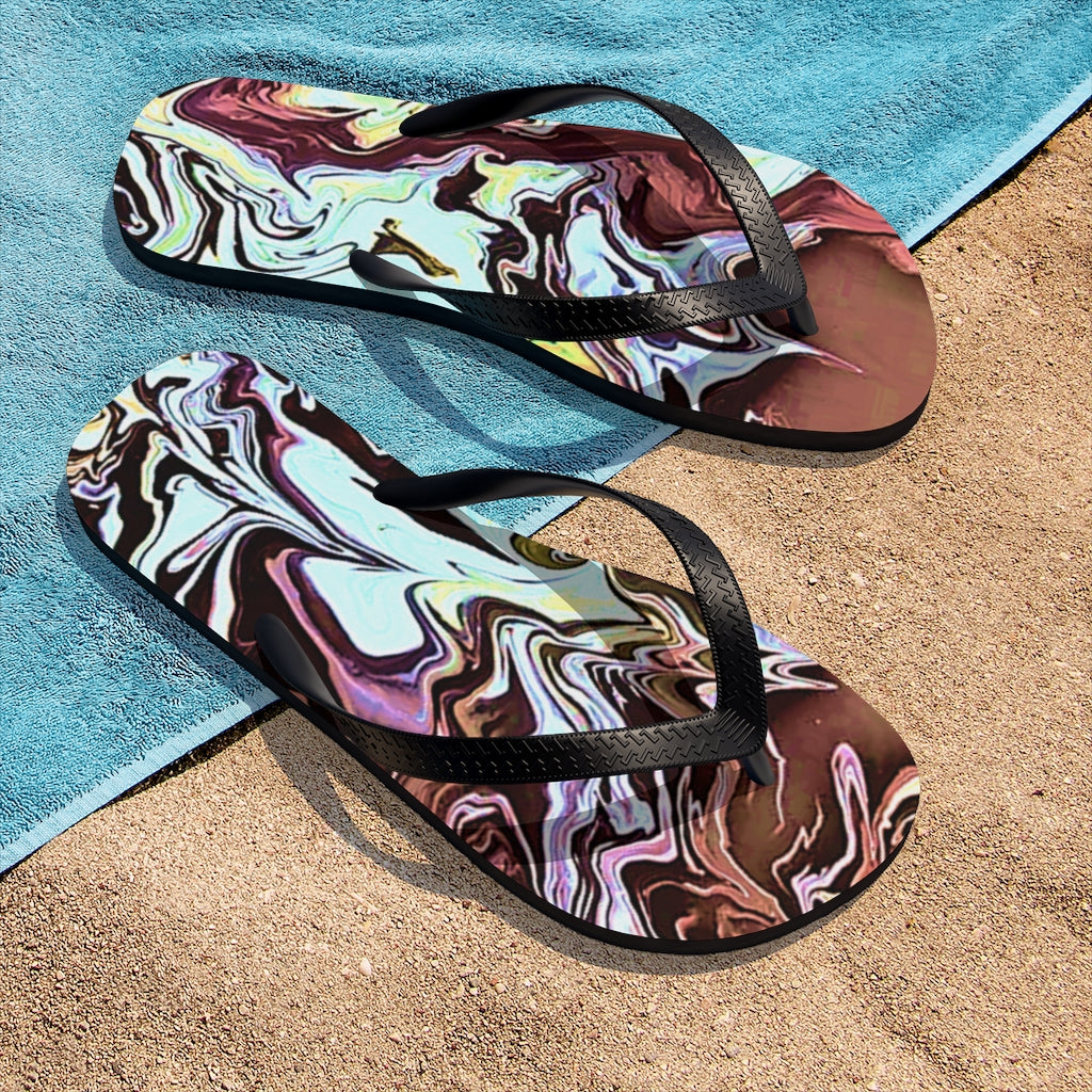 CDEJ Turquoise Unisex Flip-Flops