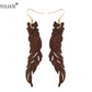 YULUCH Natural Wooden Earrings