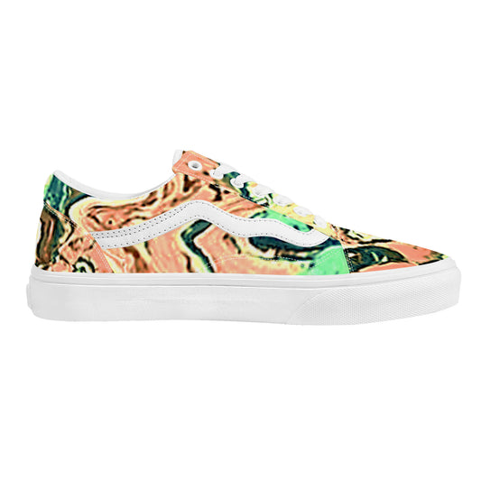 CDEJ Green Marble Low Top Flat Sneaker