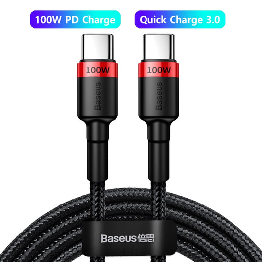 Baseus 100W USB Type C Cable For Macbook and Samsung