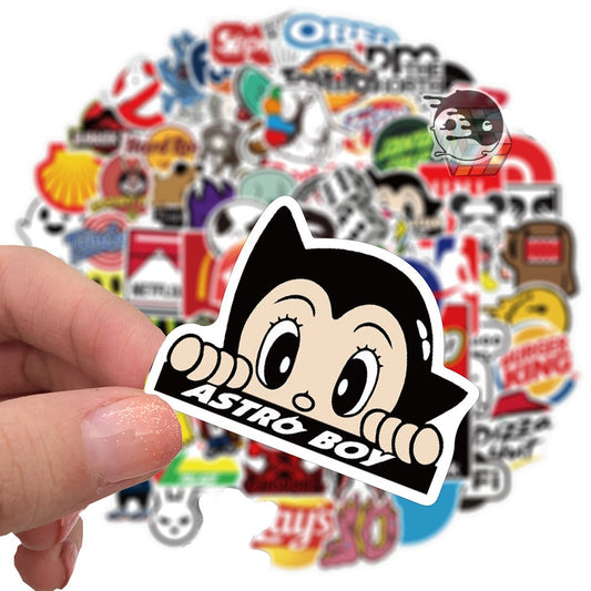 10/30/50/100PCS Brand Logo Skateboard Stickers