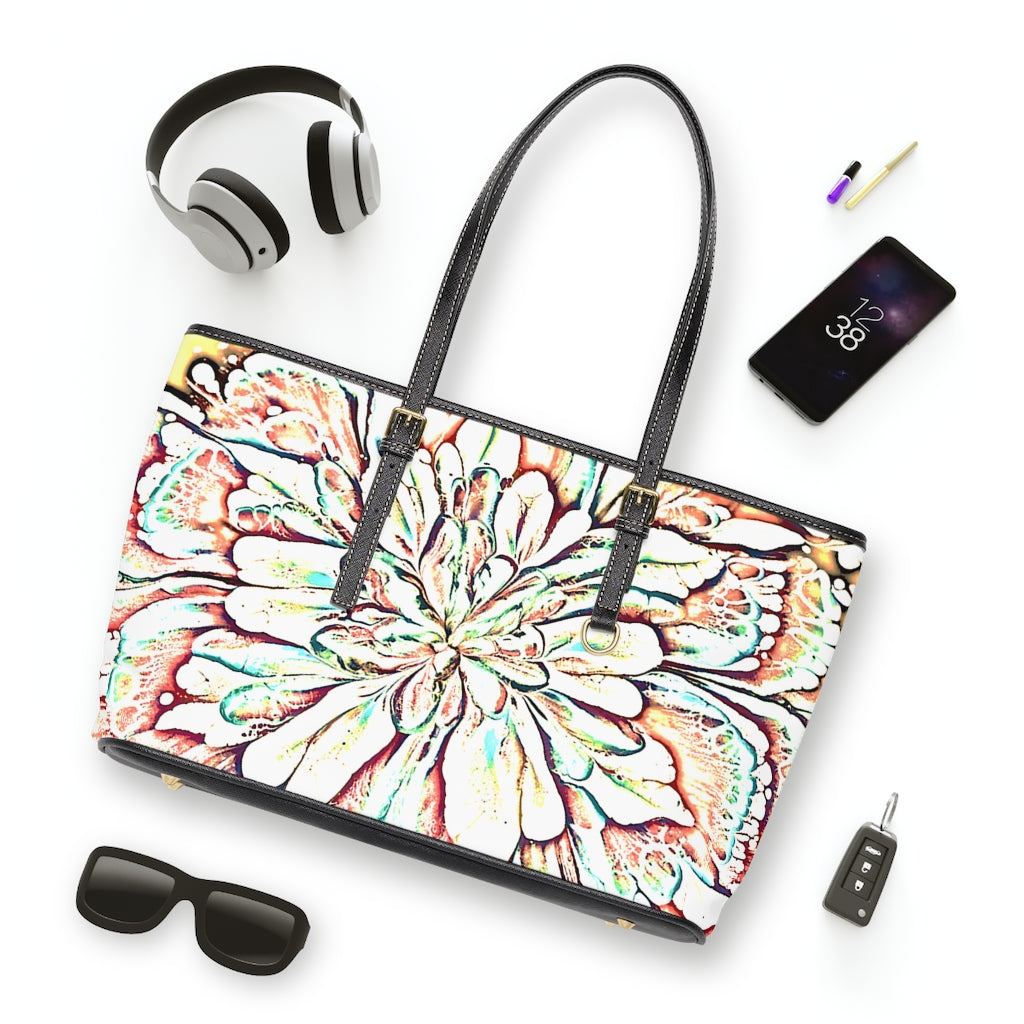 Psycho Print PU Leather Shoulder Bag