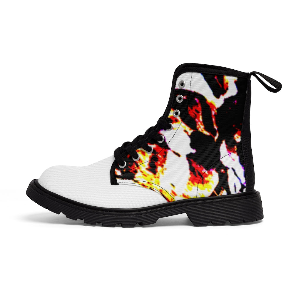 Floral Women's Canvas Boots