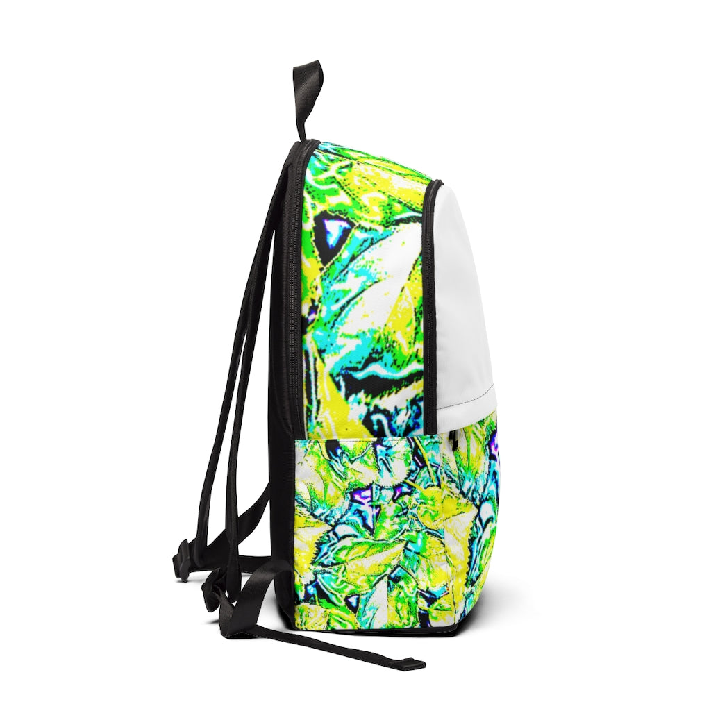 White Neon Unisex Fabric Backpack