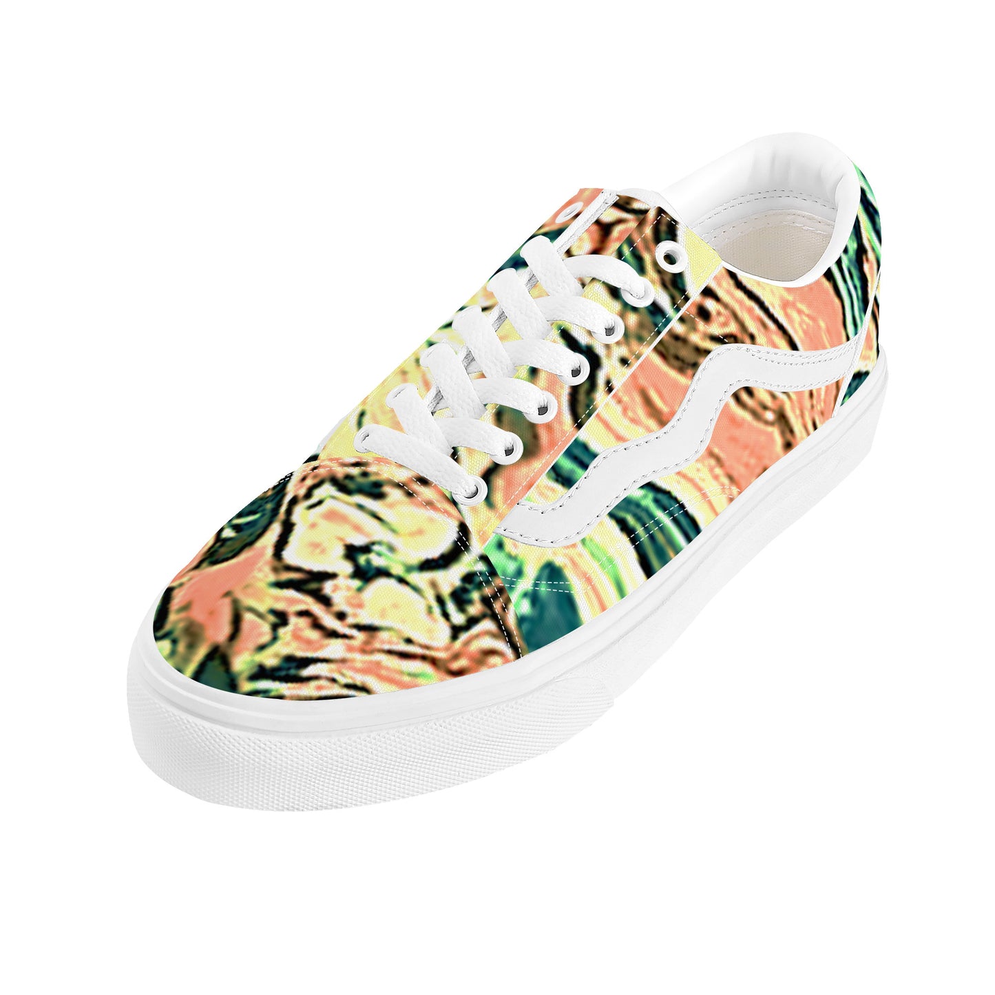 CDEJ Green Marble Low Top Flat Sneaker