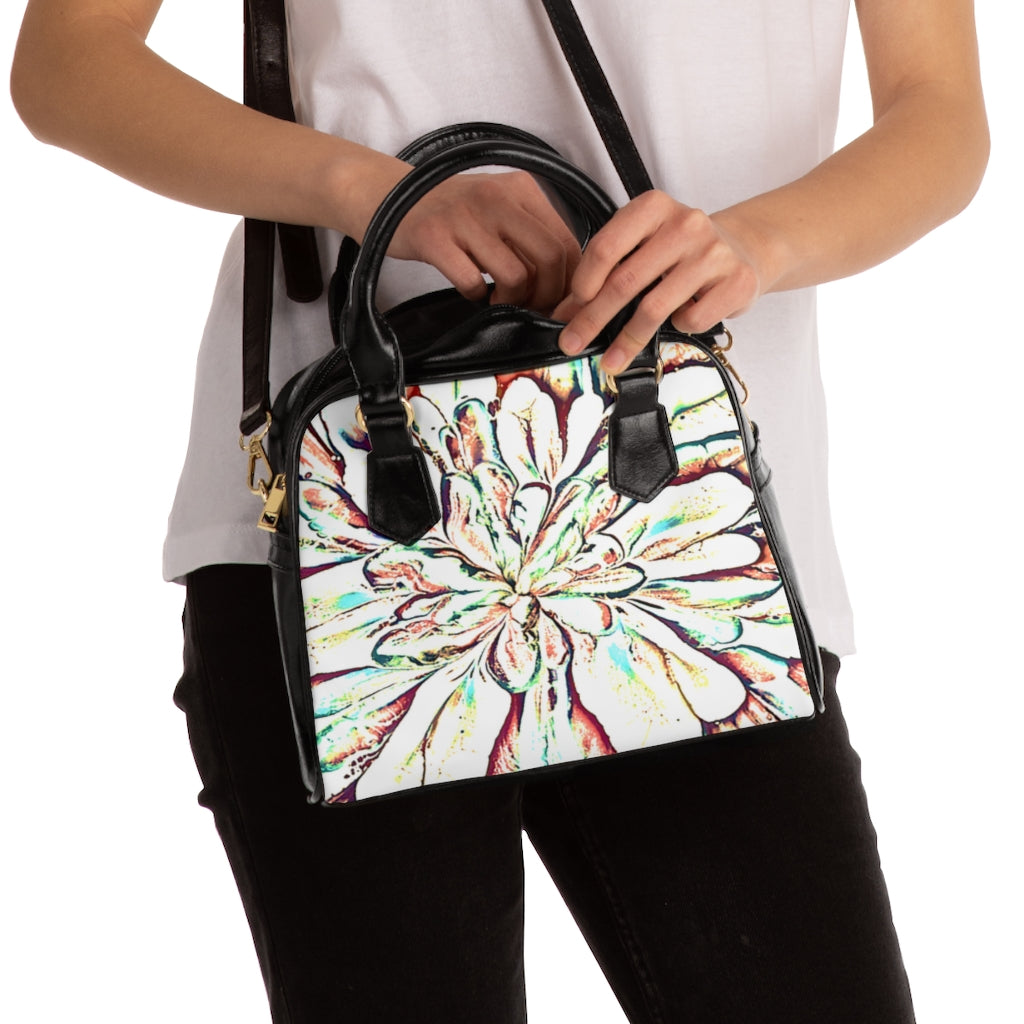 Psycho Print Shoulder Handbag