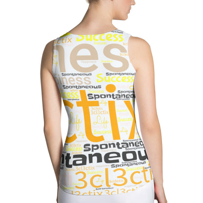 Yellow Branded Sublimation Cut & Sew Tank Top
