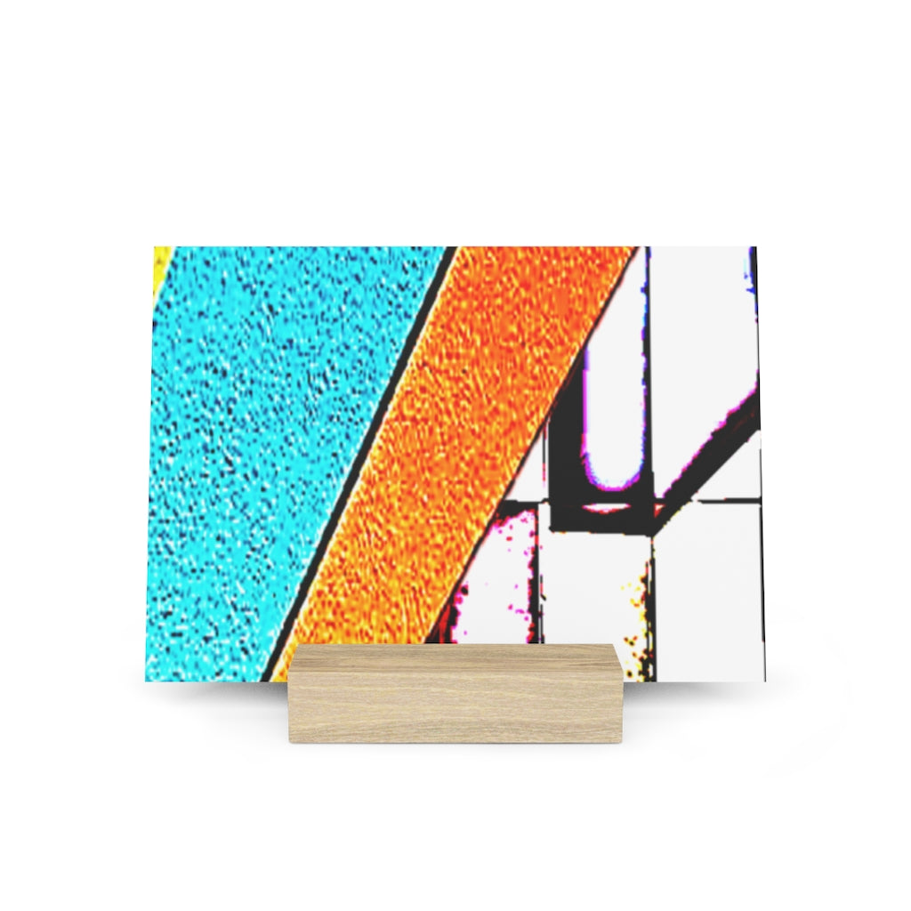 Abstract Gallery Board with Stand