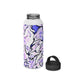 CDEJ Purple Marble Stainless Steel Water Bottle, Handle Lid