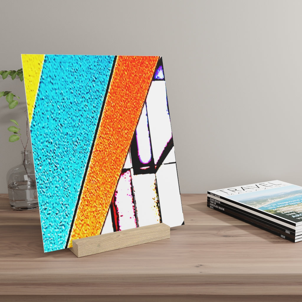 Abstract Gallery Board with Stand