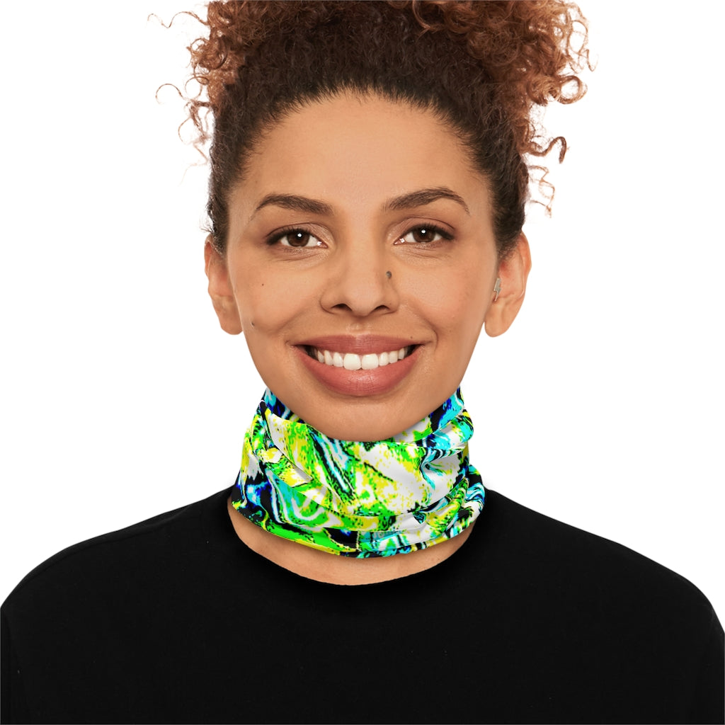 Neon Neck Gaiter With Drawstring