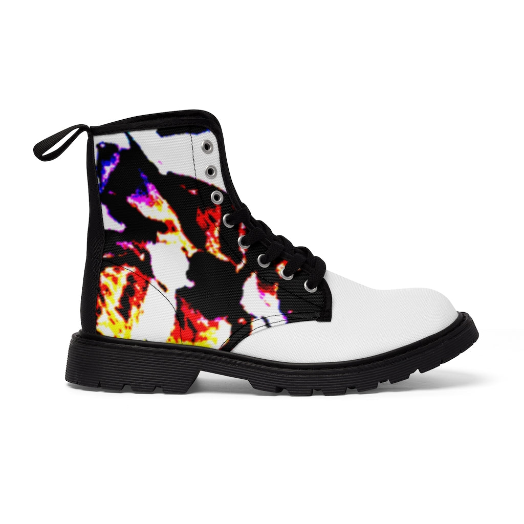 Floral Women's Canvas Boots