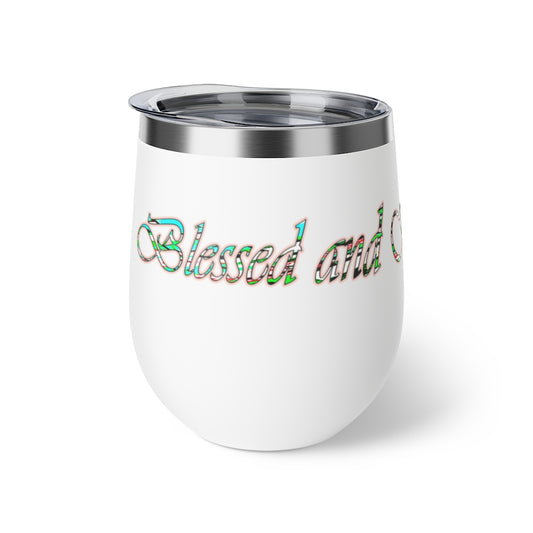 Graphic Blessed Copper Vacuum Insulated Cup, 12oz