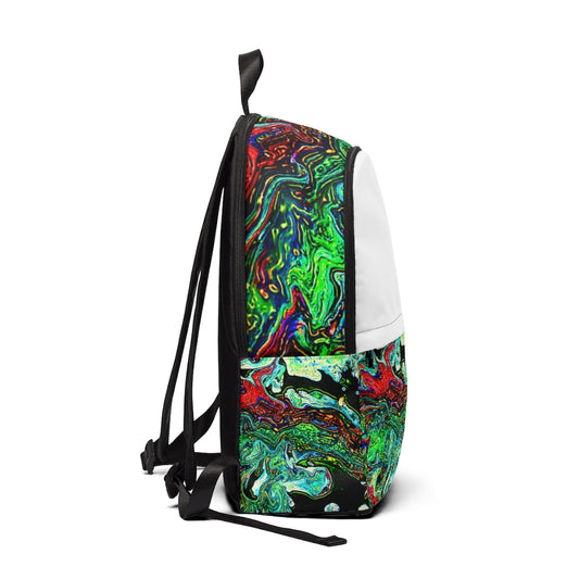 CDEJ Green Marble Unisex Fabric Backpack