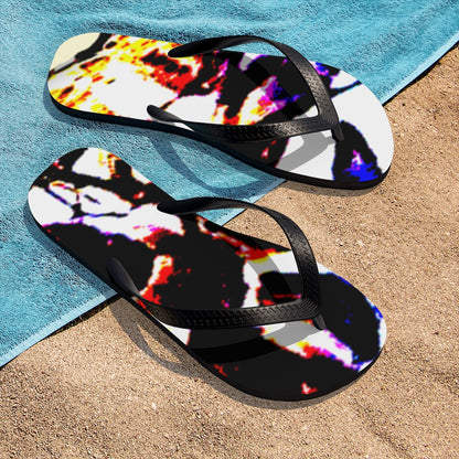 Floral Unisex Flip-Flops