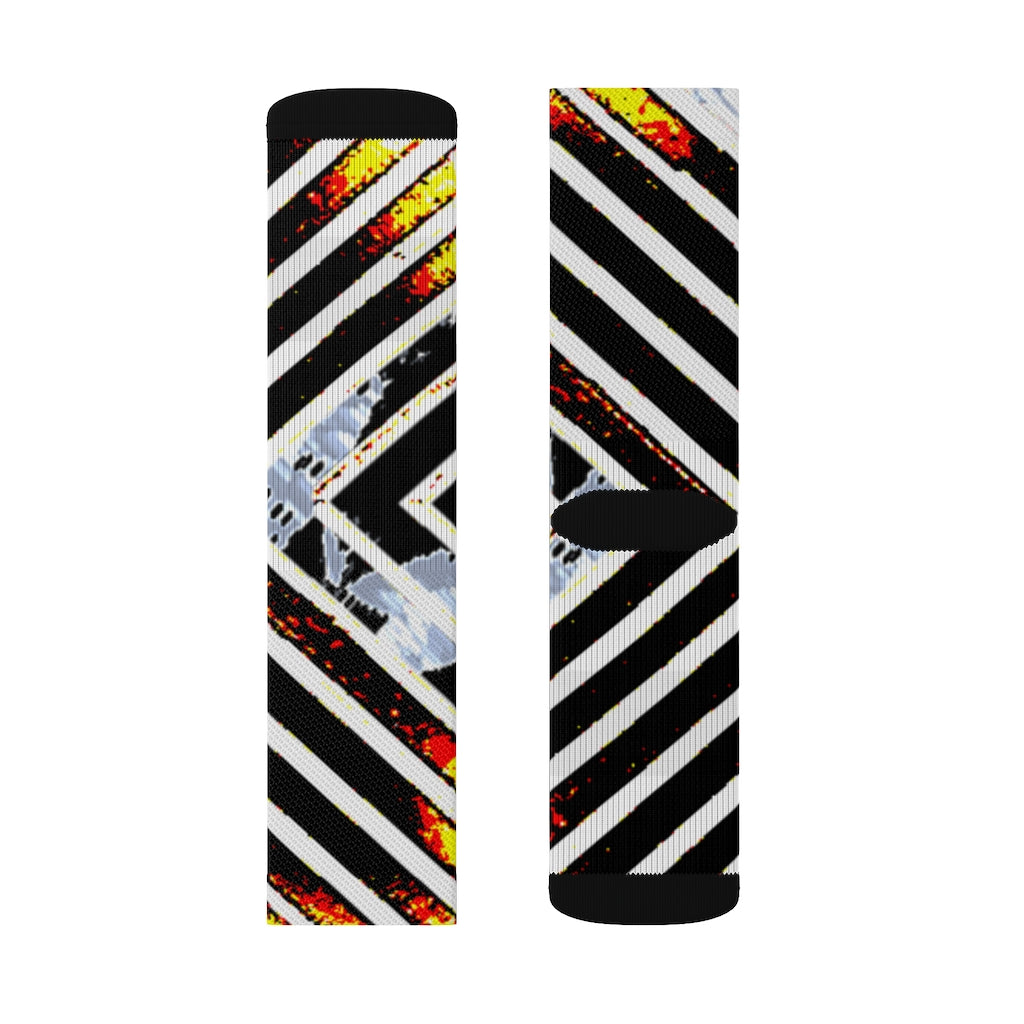 Stripped Sublimation Socks