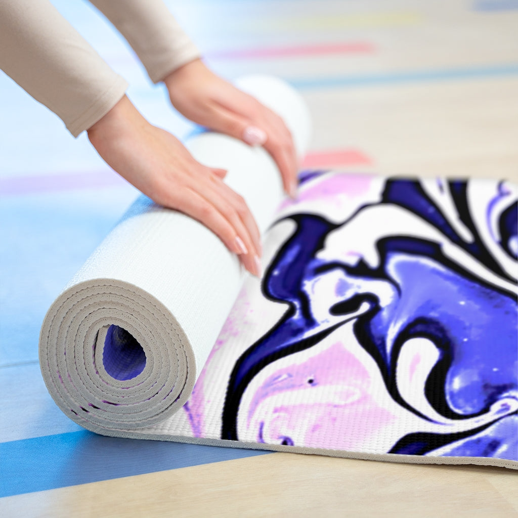 CDEJ Purple Marble Foam Yoga Mat