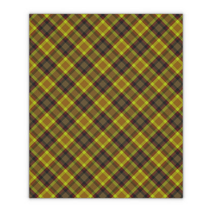 Plaid Gift Wrapping Paper Sheets, 1pcs