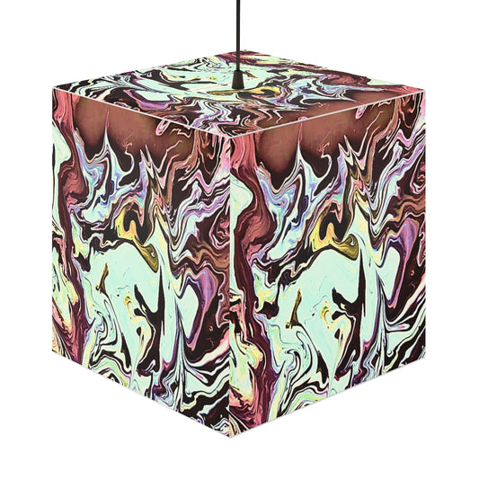 CDEJ Turquoise Marble Light Cube Lamp