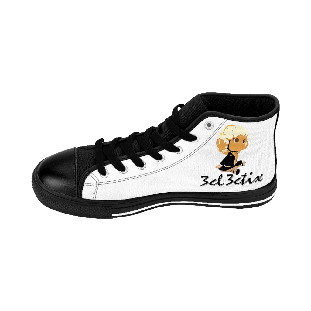 Branded Plad Men's High-top Sneakers