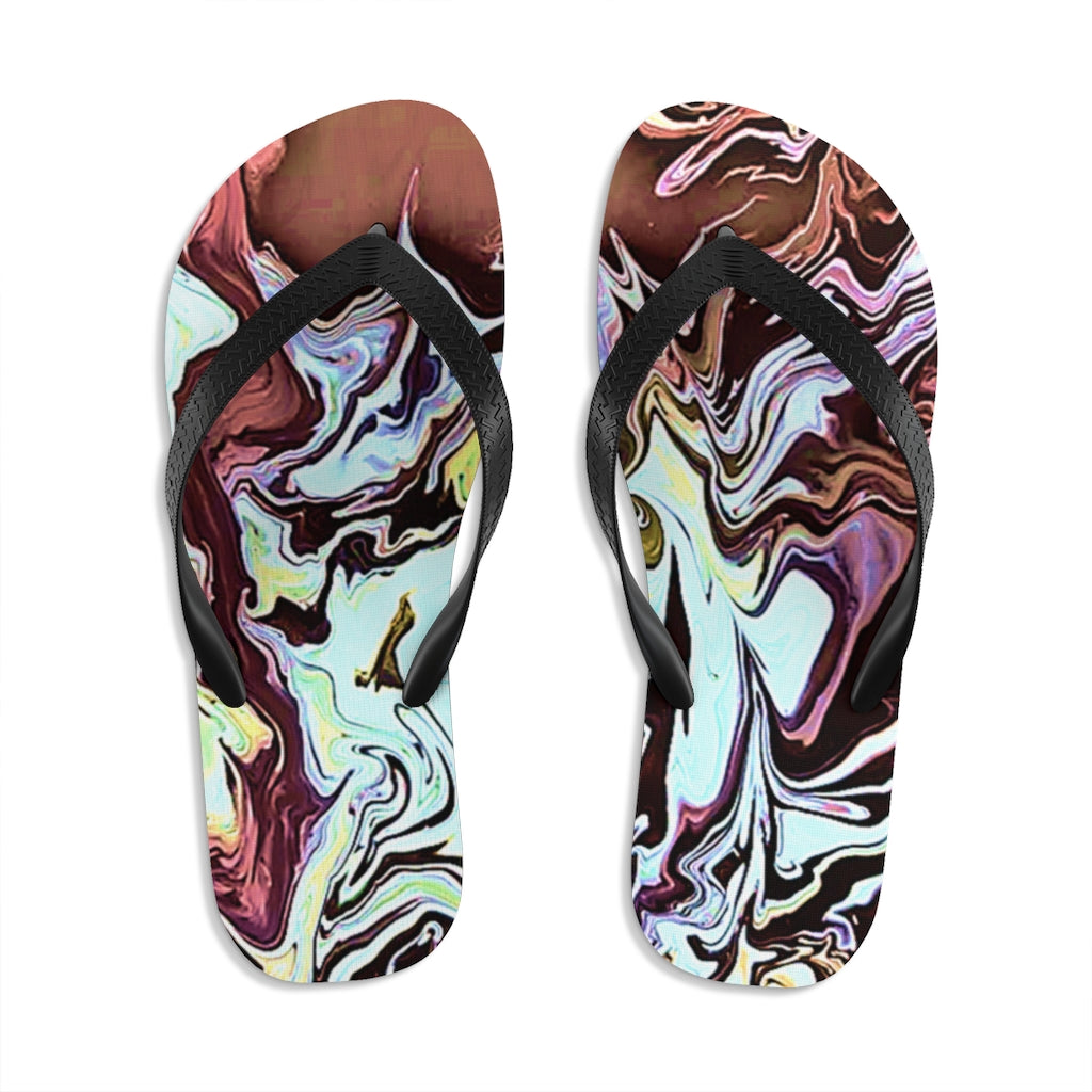 CDEJ Turquoise Unisex Flip-Flops