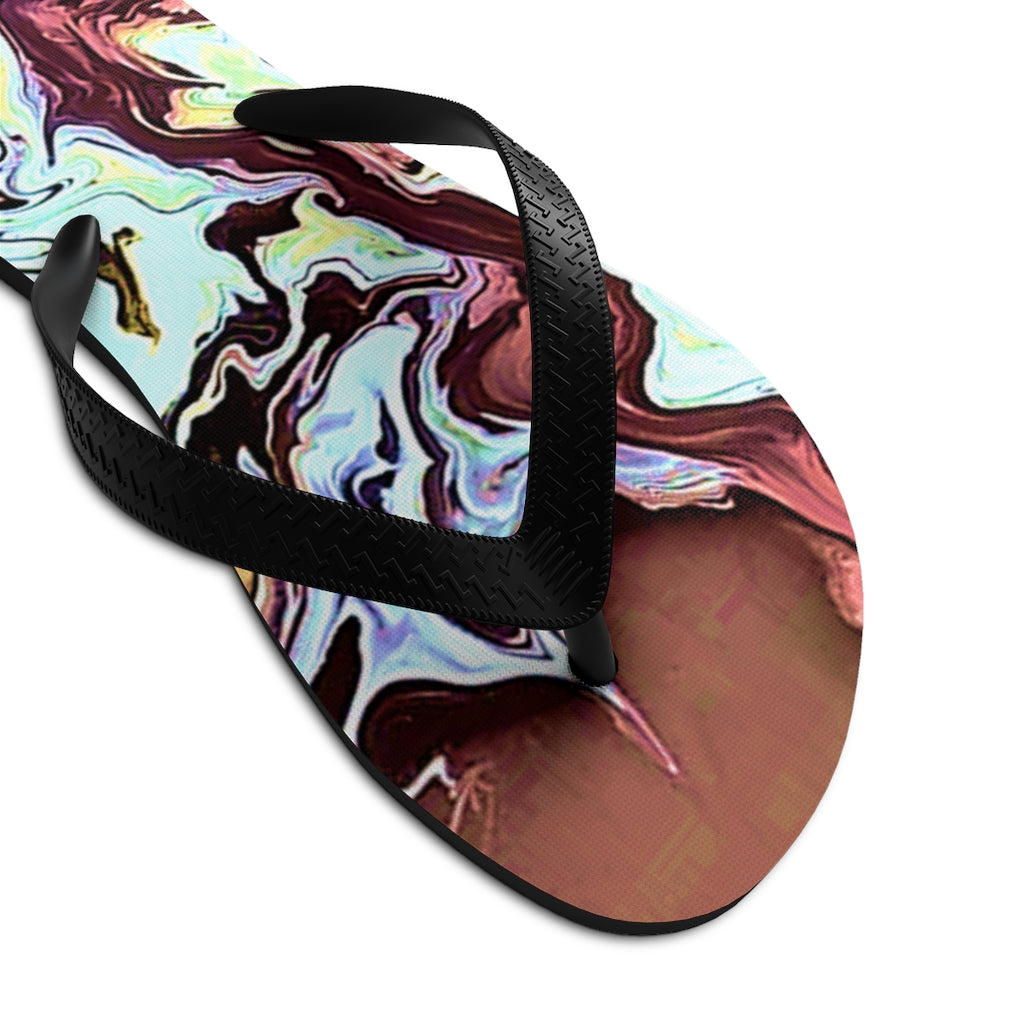 CDEJ Turquoise Unisex Flip-Flops