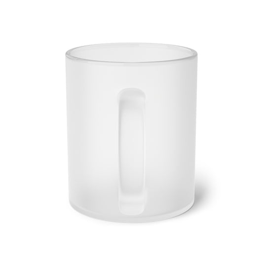 Graphic "Coffee" Frosted Glass Mug