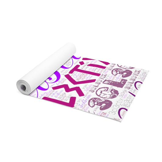 Purple Branded Foam Yoga Mat