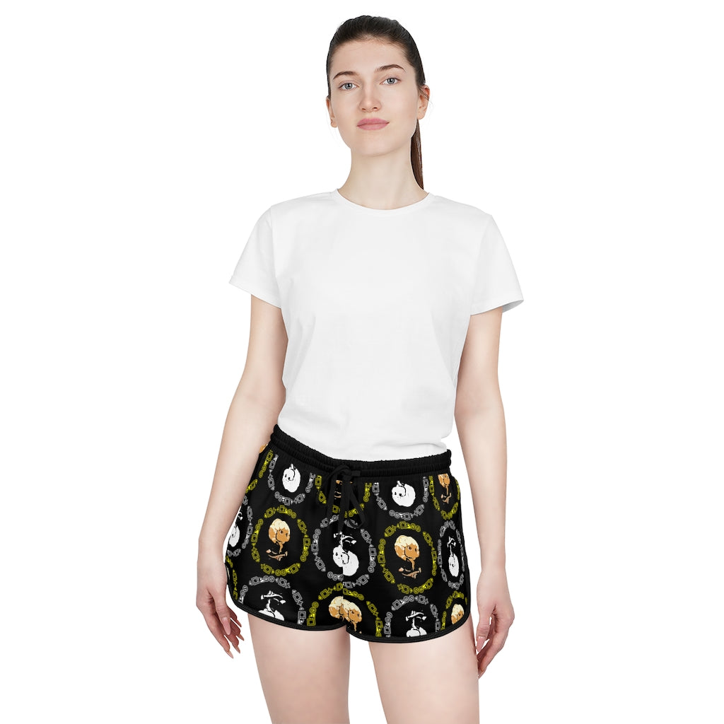Branded Pattern Women's Relaxed Shorts