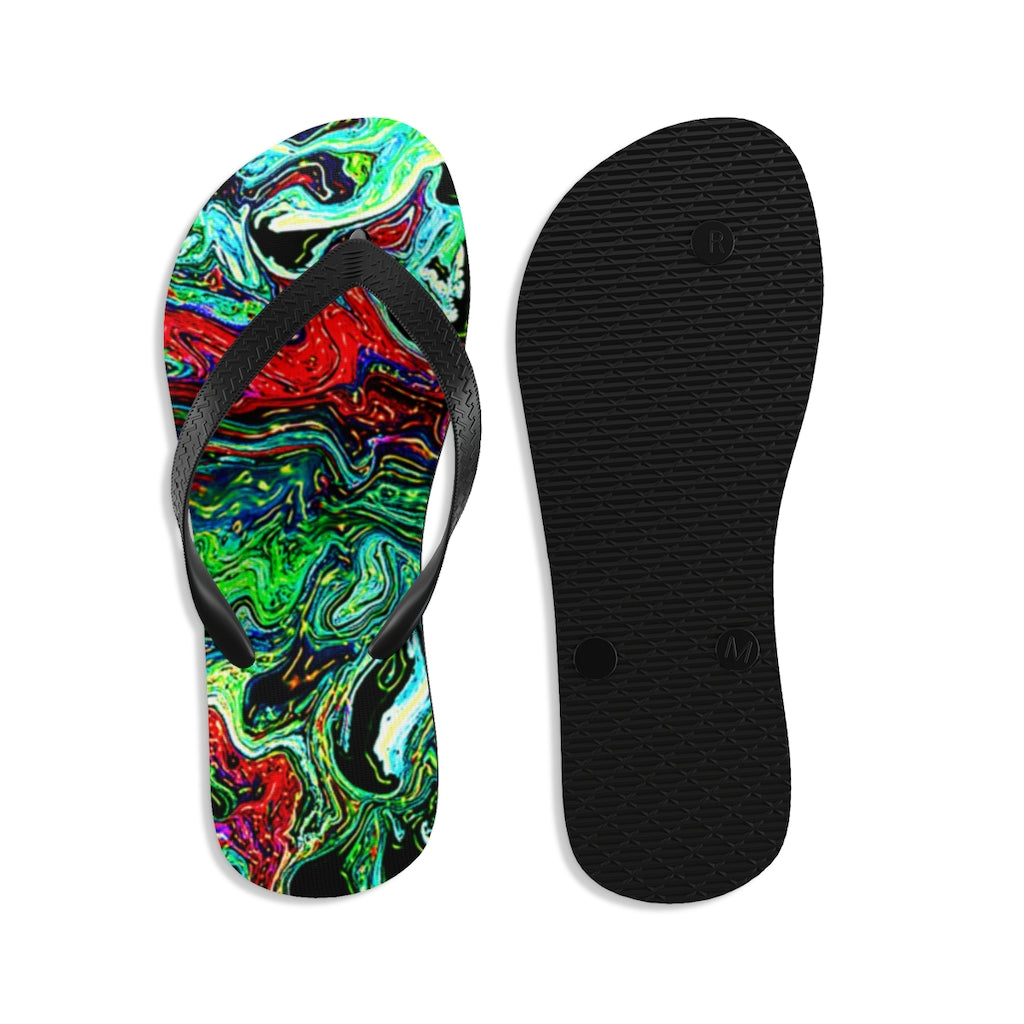 CDEJ Green Unisex Flip-Flops