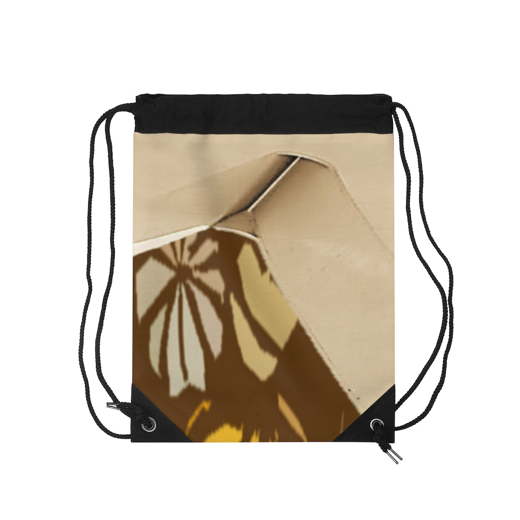 Brown Drawstring Bag