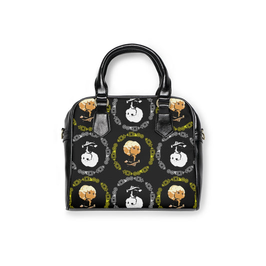 Branded Pattern Shoulder Handbag
