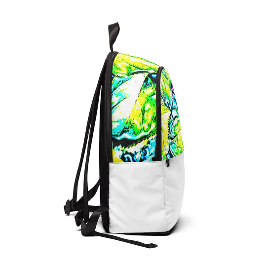 White Neon Unisex Fabric Backpack