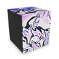 CDEJ Purple Marble Felt Storage Box
