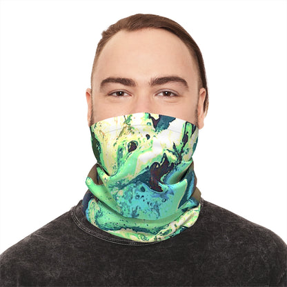 CDEJ Green Marble Lightweight Neck Gaiter