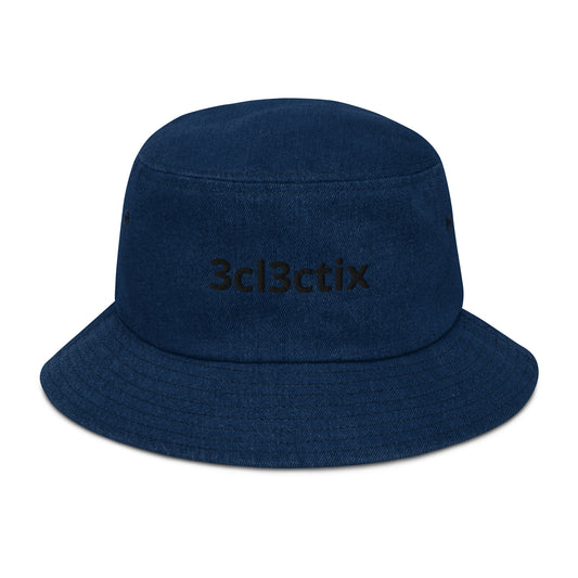 Branded Denim bucket hat