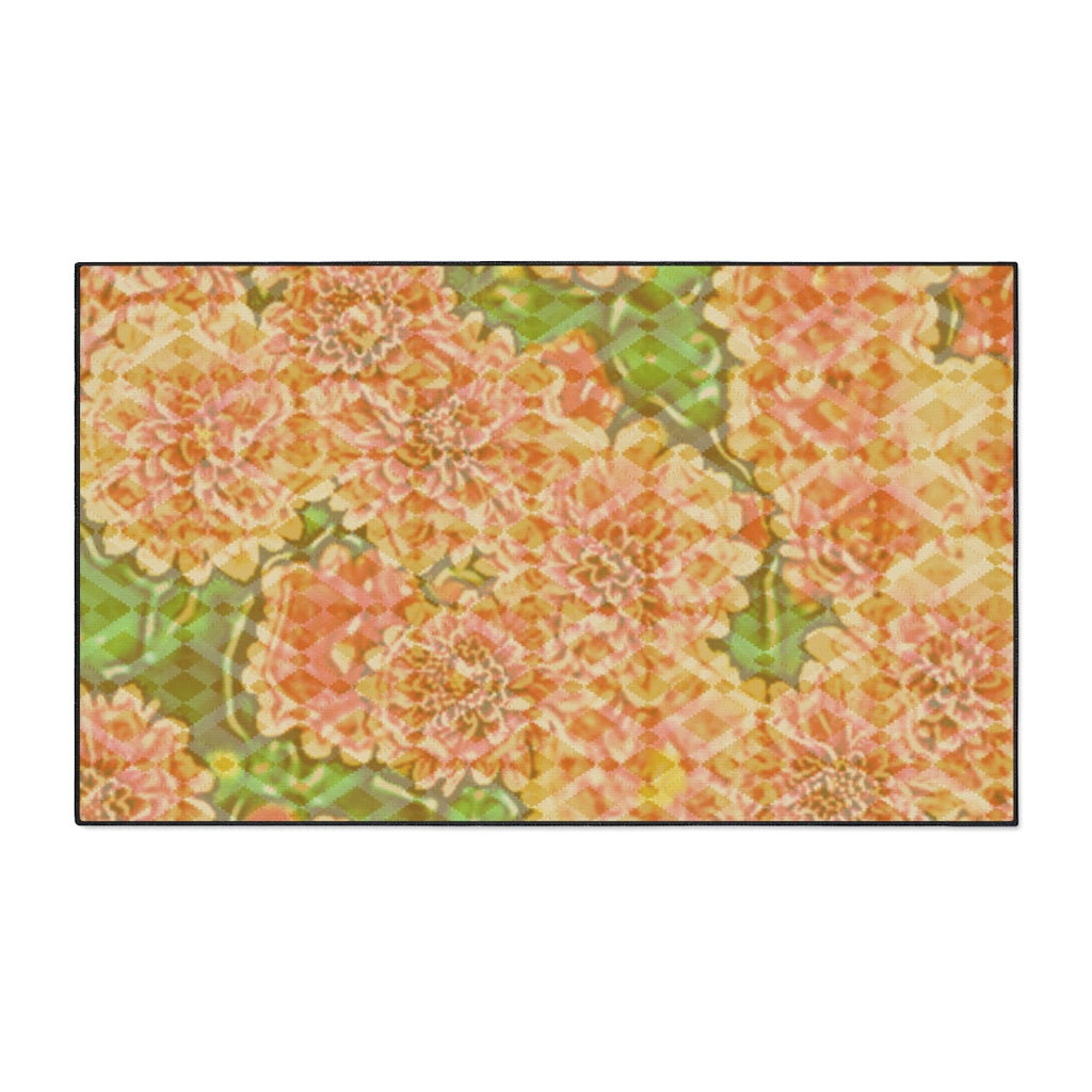 Floral Heavy Duty Floor Mat