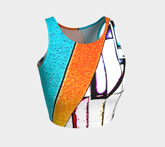 abstract crop top