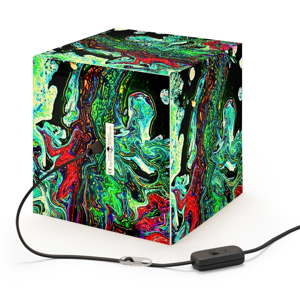 CDEJ Green Marble Light Cube Lamp