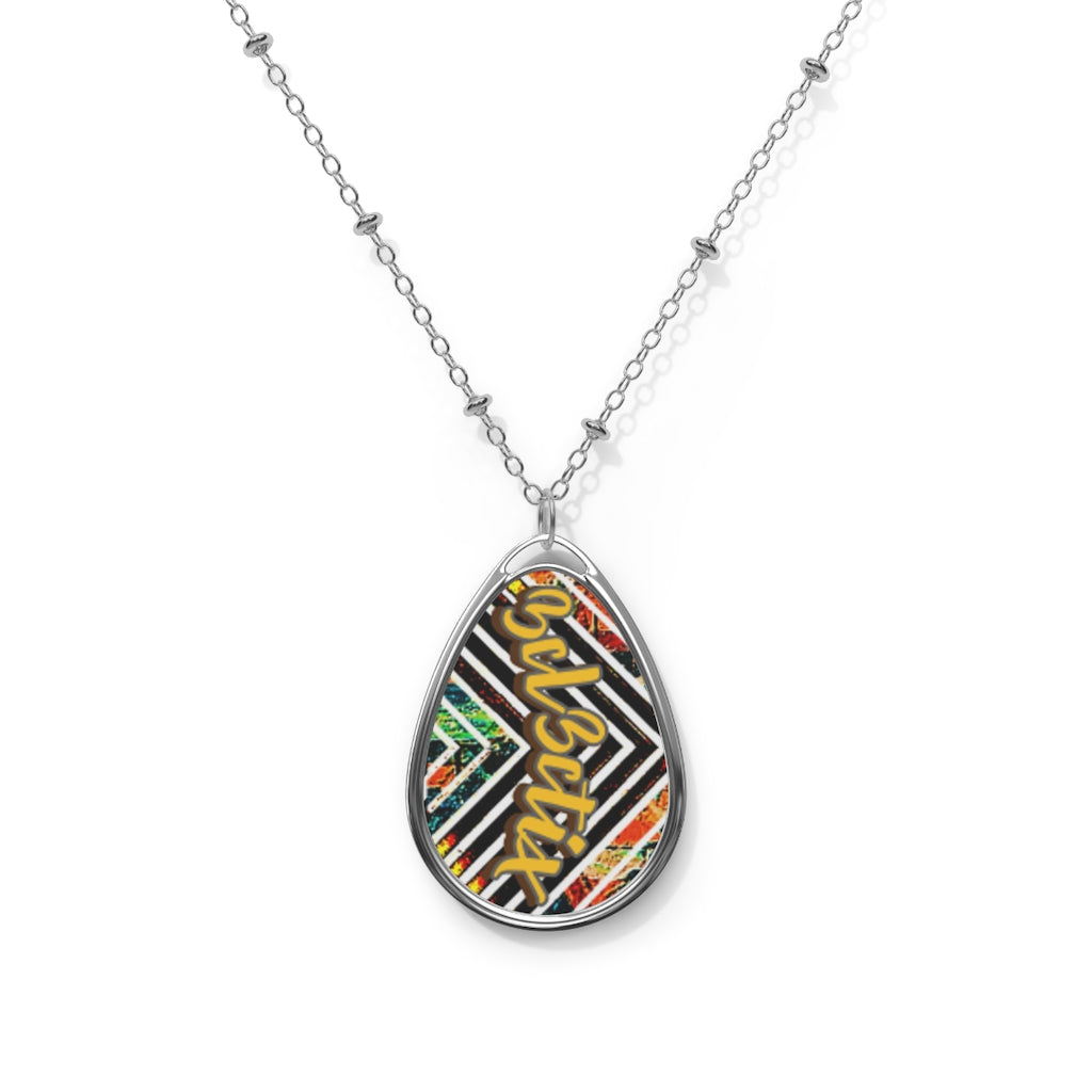 Branded Oval Necklace