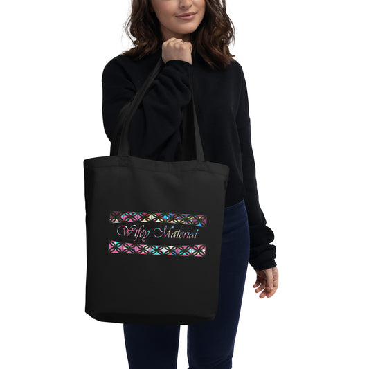 Graphic "Wifey Material" Eco Tote Bag