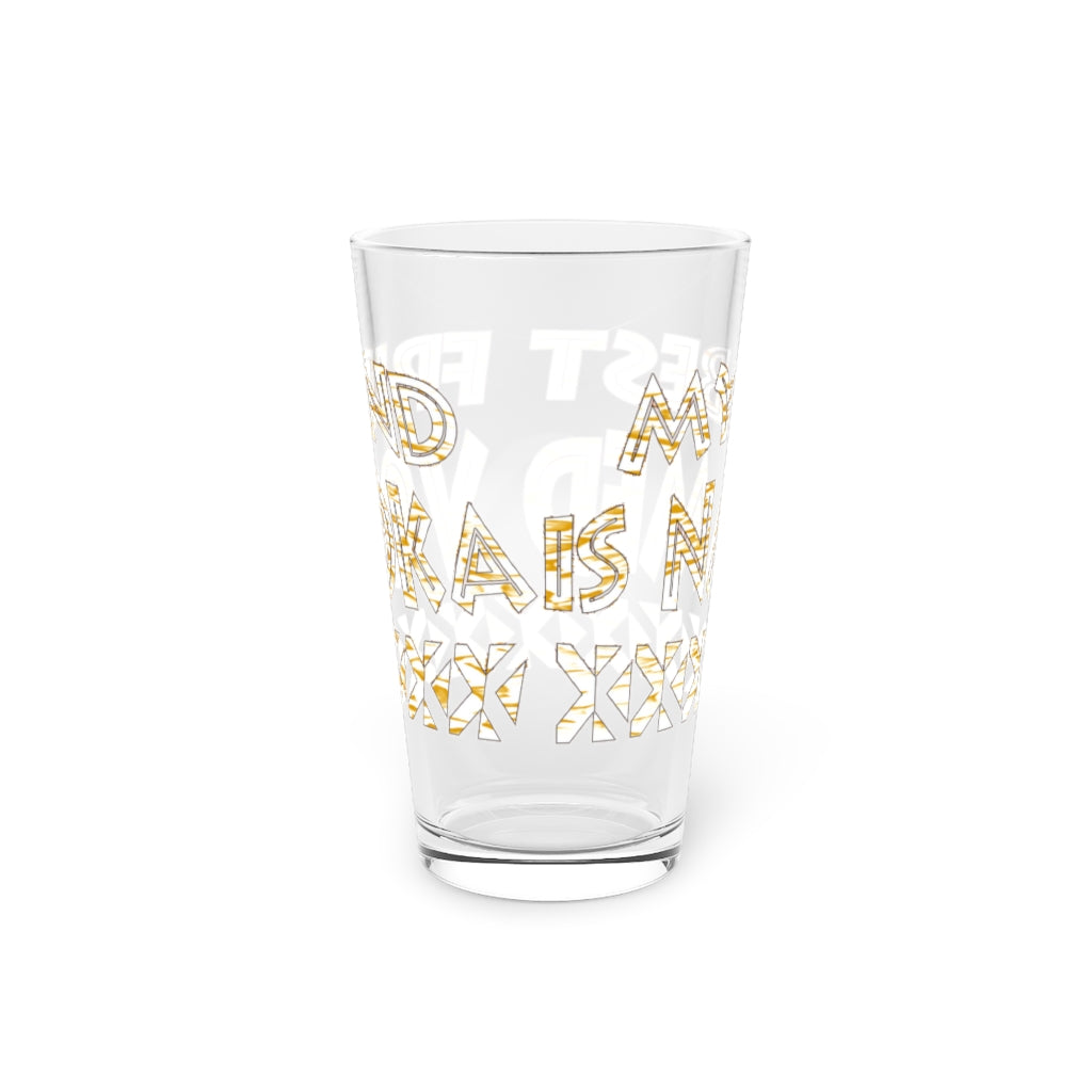 Graphic Vodka Pint Glass, 16oz