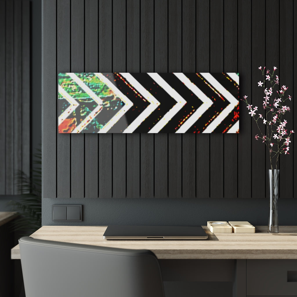 Multi-Colored Striped Acrylic Prints