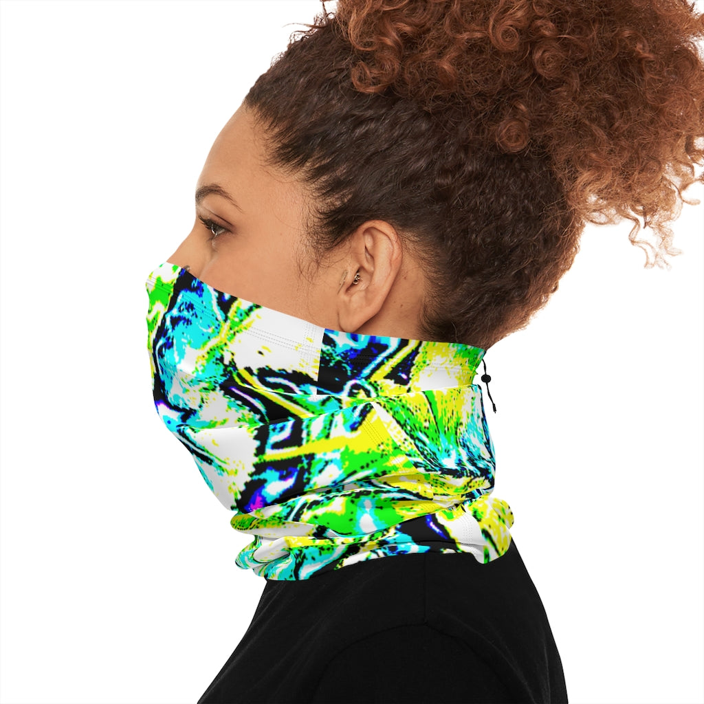 Neon Neck Gaiter With Drawstring