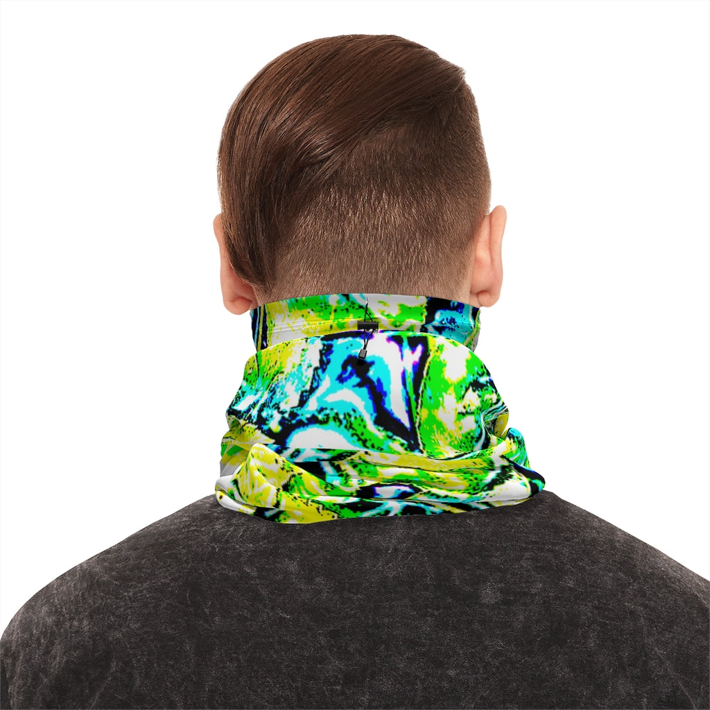 Neon Neck Gaiter With Drawstring