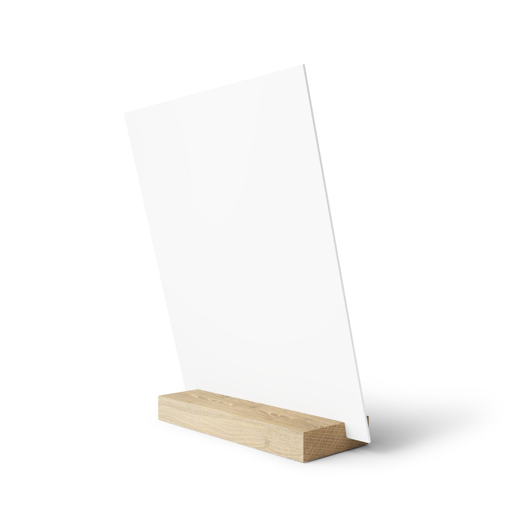 Abstract Stripped Gallery Board with Stand