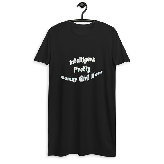 Graphic Gamer Girl Organic cotton t-shirt dress