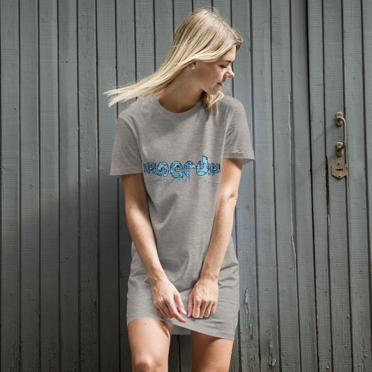 Graphic "Nerd" Organic cotton t-shirt dress