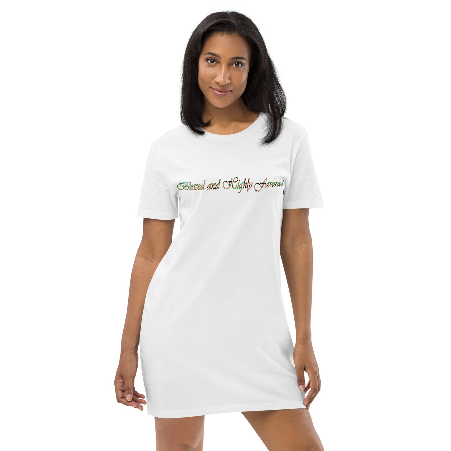 Graphic Blessed Organic cotton t-shirt dress